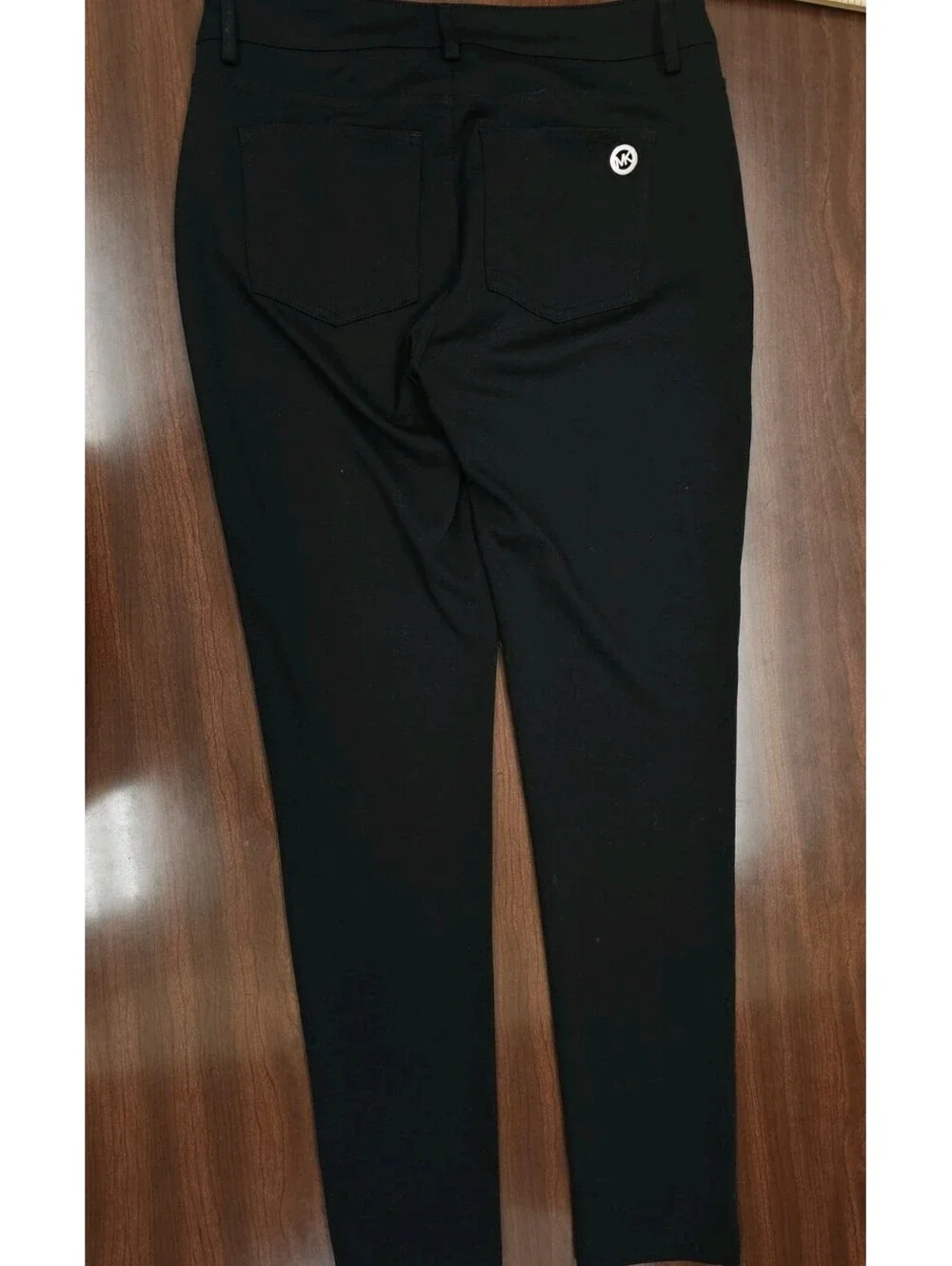 Michael Kors Women's Black Slim Straight Pants Size 2 Stretch Knit Polyester